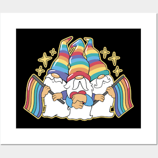 Pride Parade Gnome Trio Posters and Art